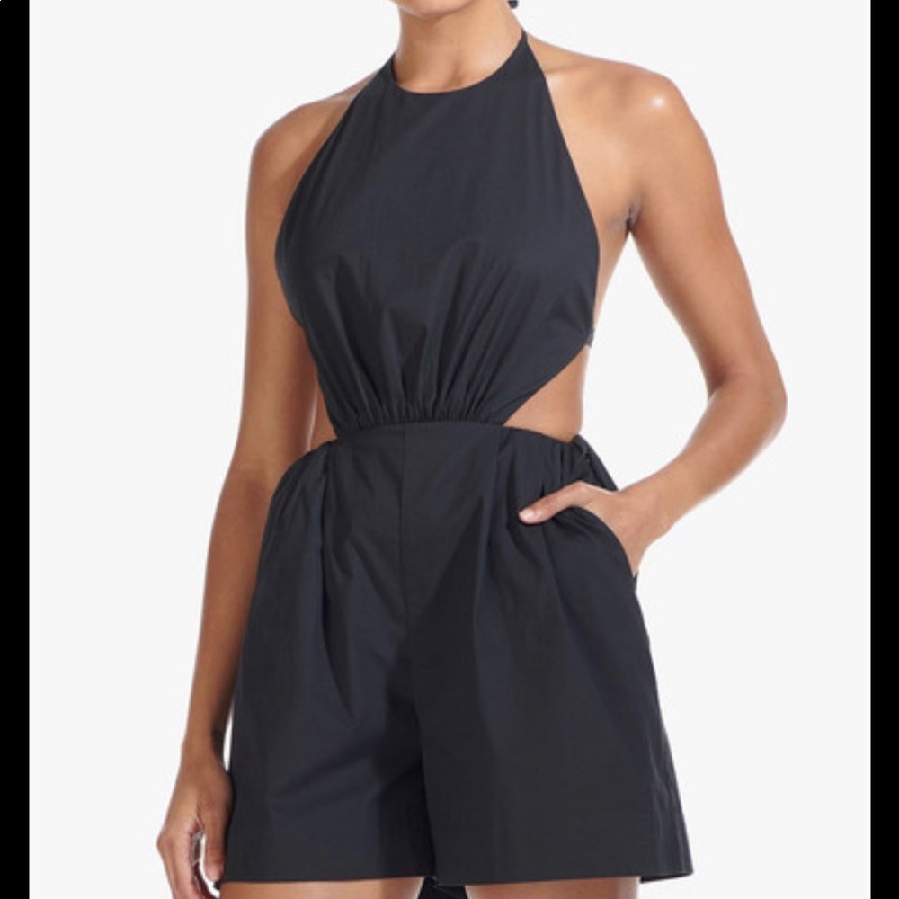 Staud GEORGIA ROMPER | BLACK